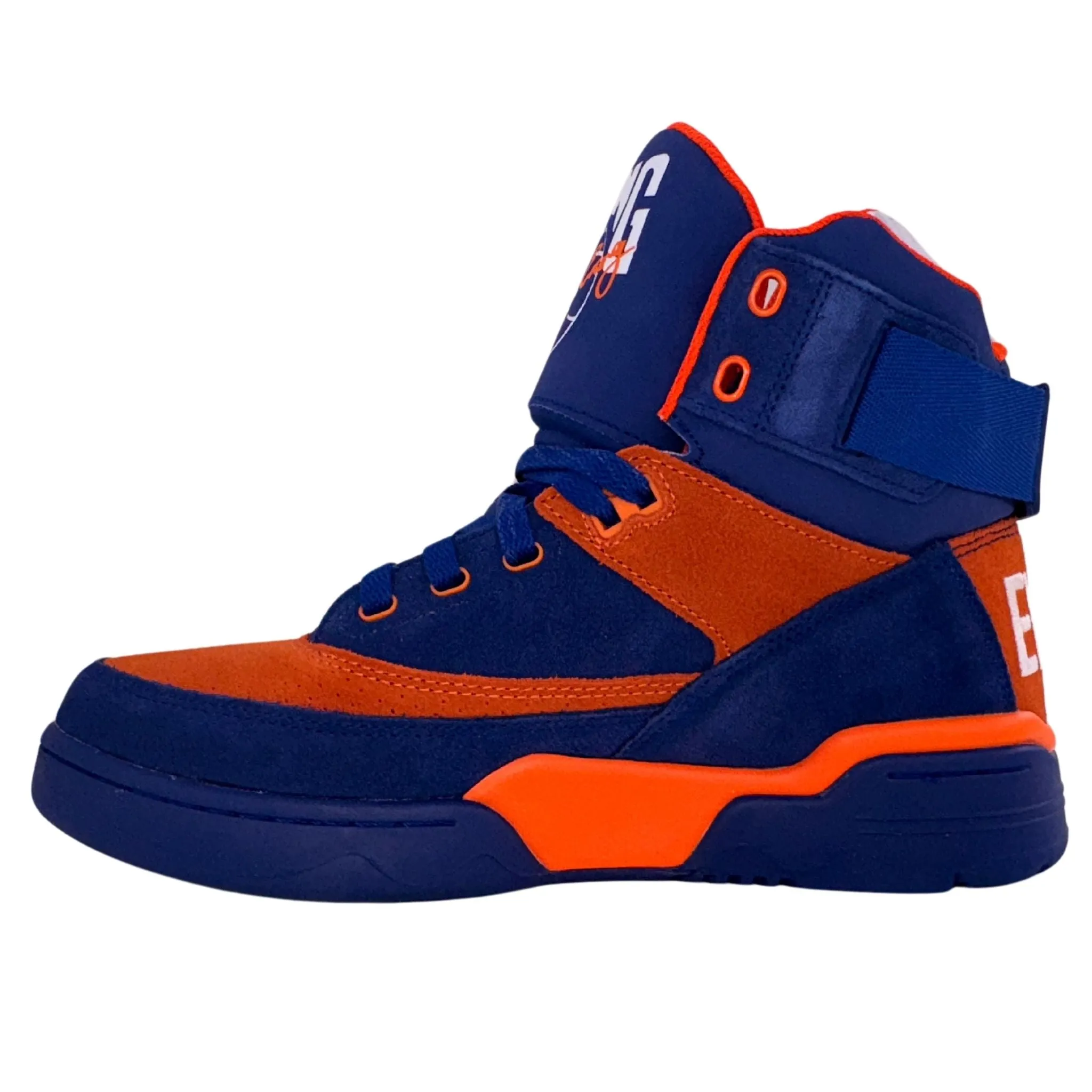 Patrick Ewing Athletics Men's 1EW90013-442 33 HI Dazzling Blue Orange Basketball Shoes