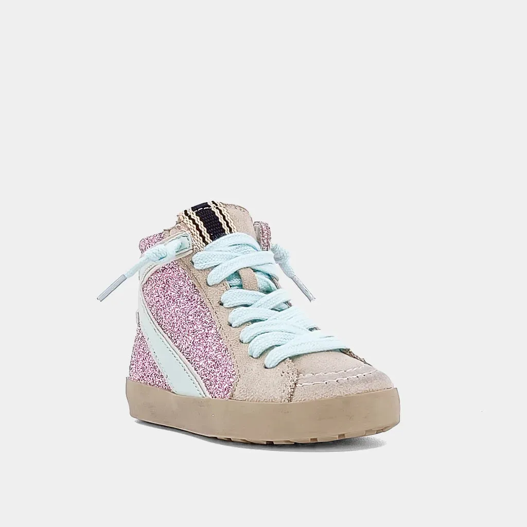 Pink Glitter Rooney Toddler Hi-Top Sneaker