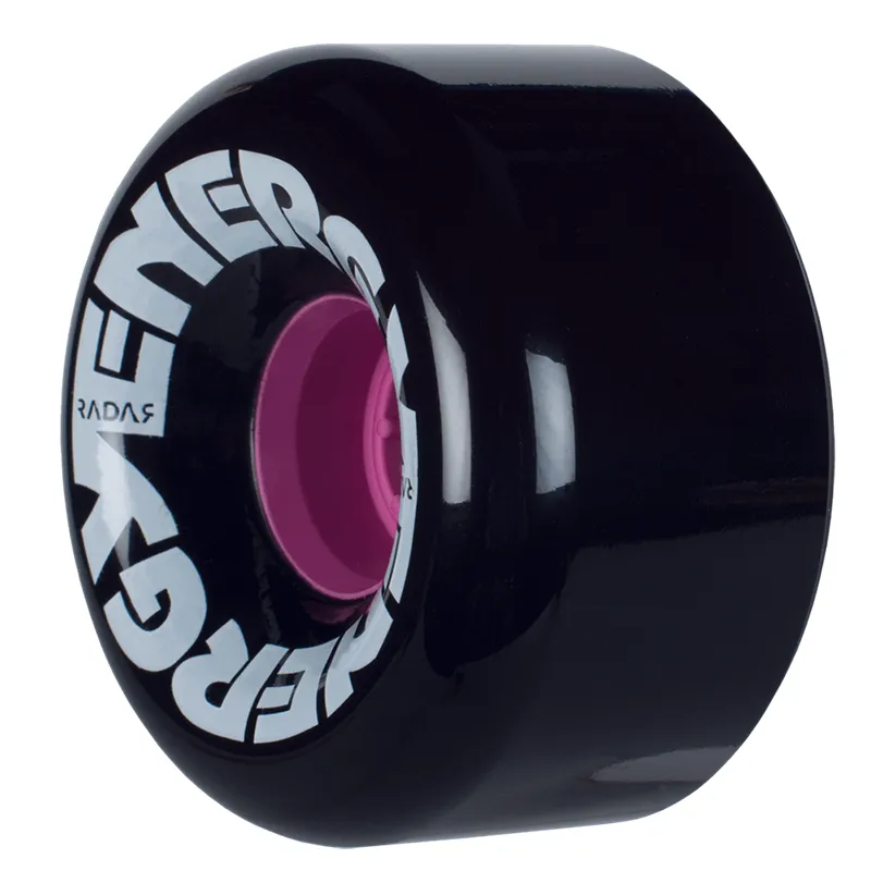 Radar Energy Roller Skate Wheels 65mm 78a - Black (4 Pack)