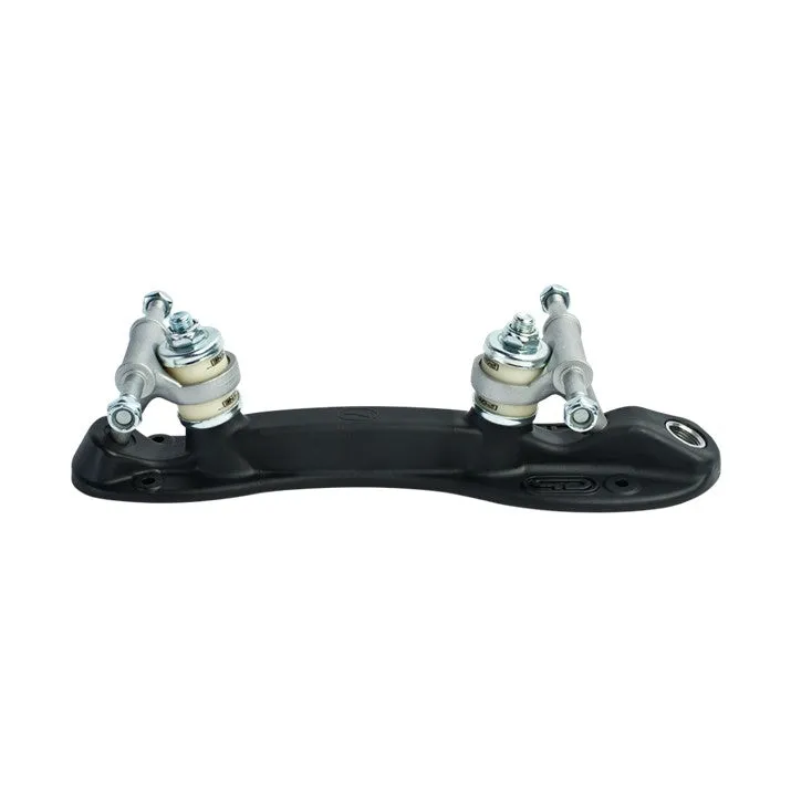 Riedell Zone Black Roller Skates Bolt On