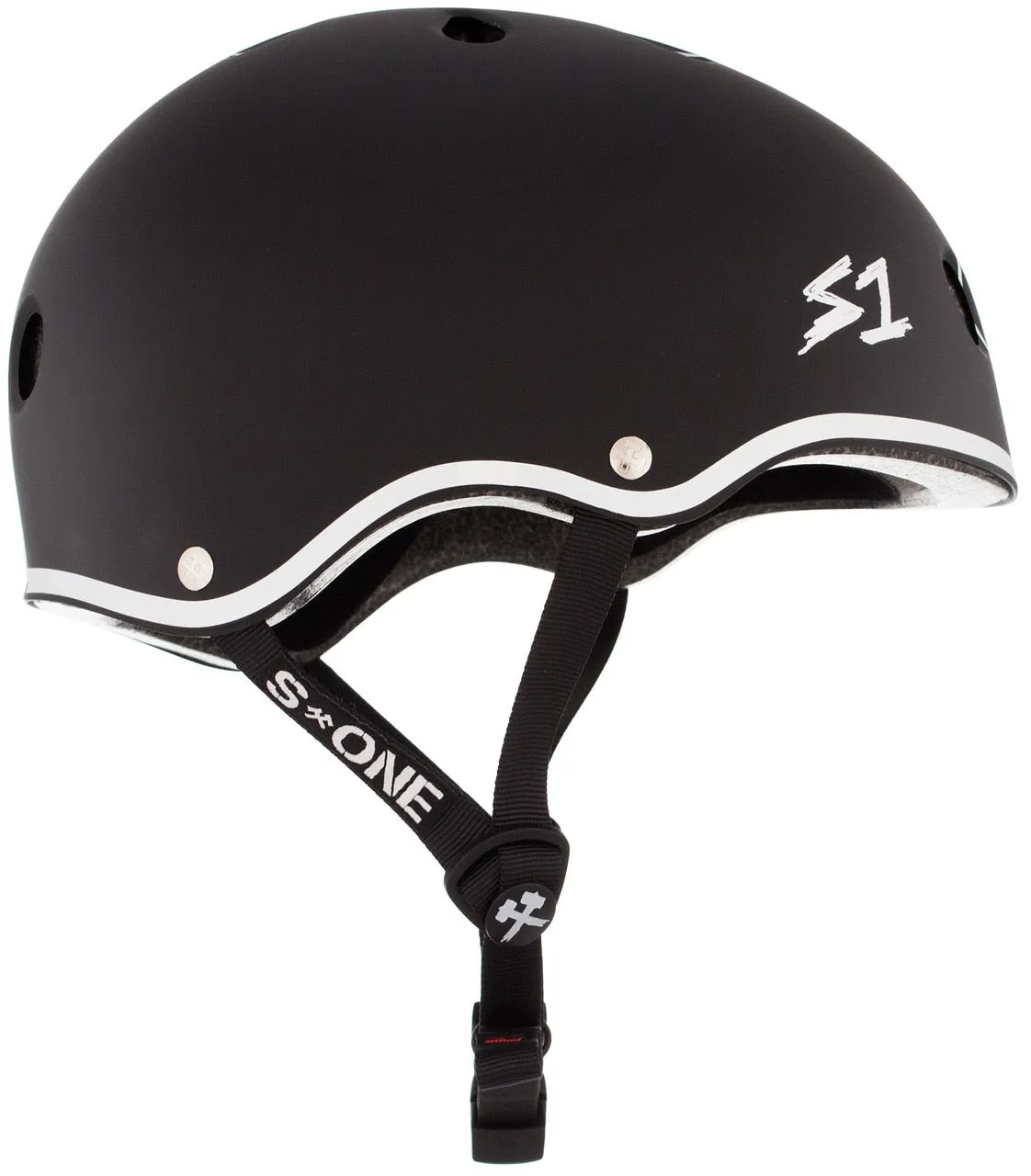 S1 Lifer Helmet - Gavo Collab-Black Gloss/White Outline