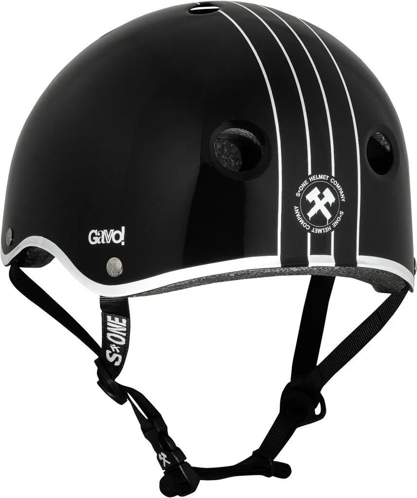 S1 Lifer Helmet - Gavo Collab-Black Gloss/White Outline