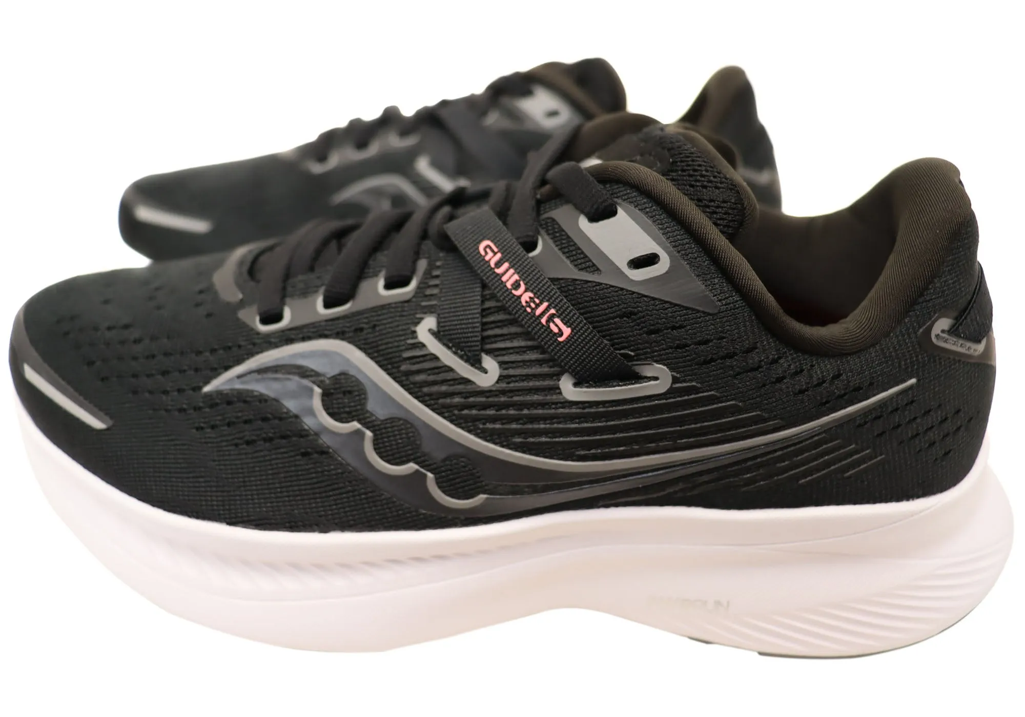 Saucony Womens Guide 16 Wide Fit Lace Up Athletic Shoes