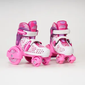 SFR Stomper Adjustable Junior Roller skates -  White / Pink