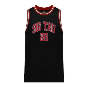 Sig Tau Black Basketball Jersey