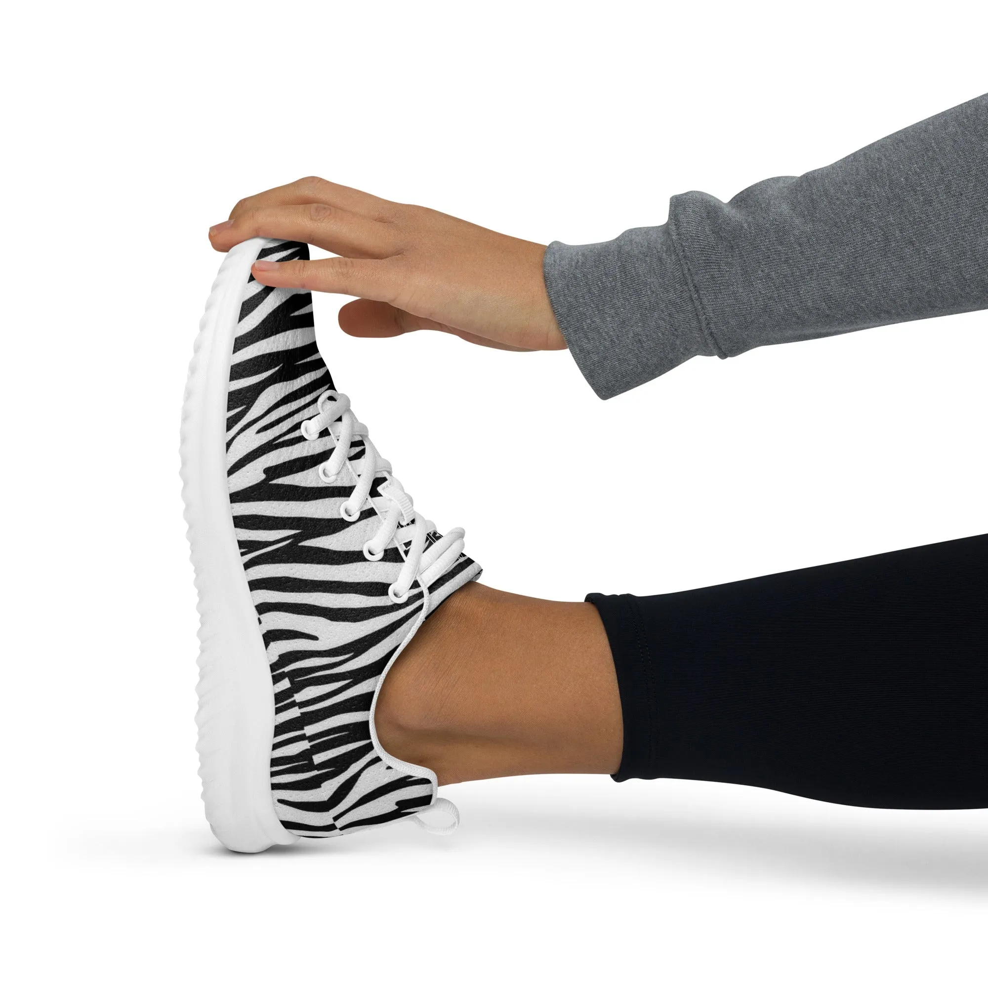 Sixty Eight 93 Logo White & Black OG Zebra Women’s Athletic Shoes