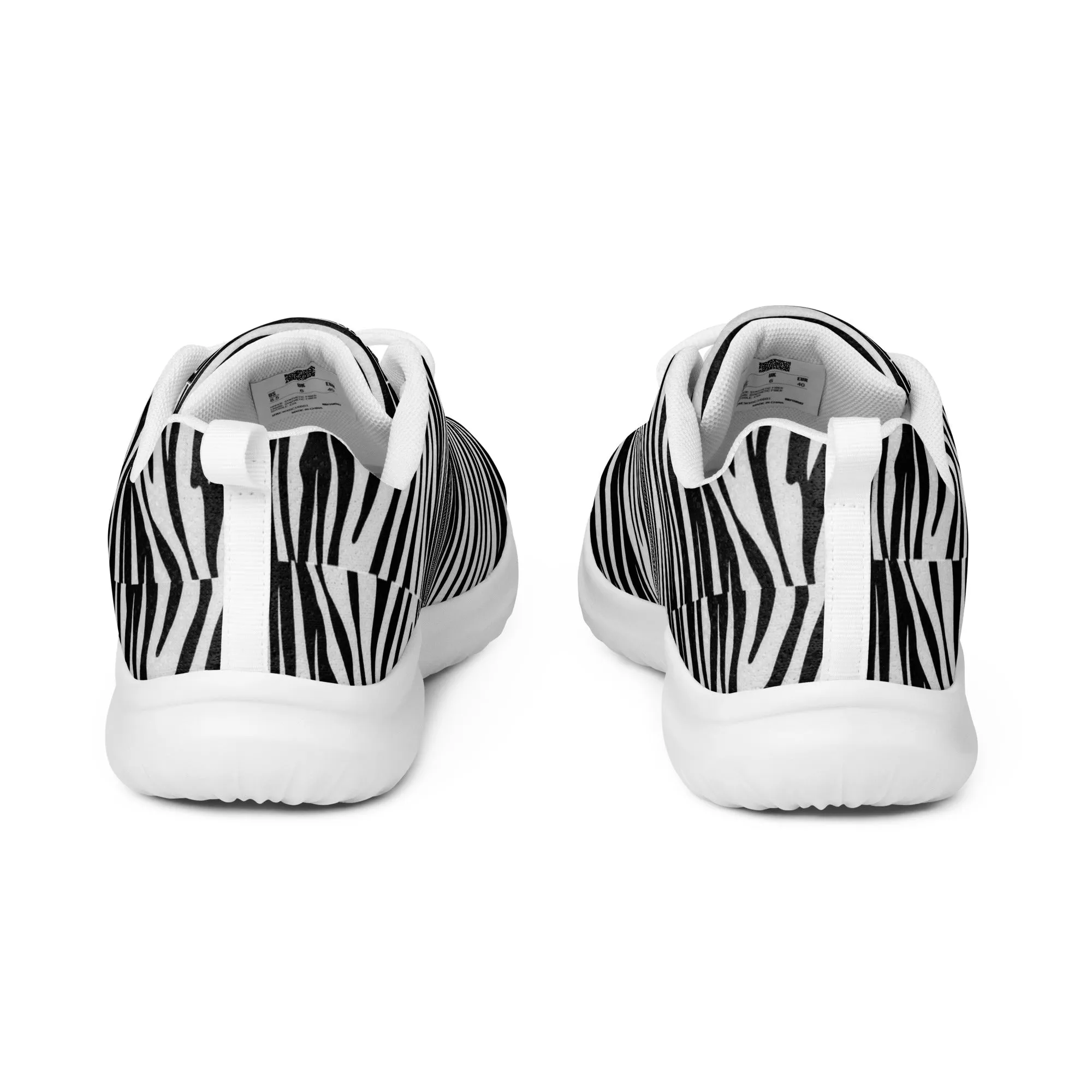 Sixty Eight 93 Logo White & Black OG Zebra Women’s Athletic Shoes