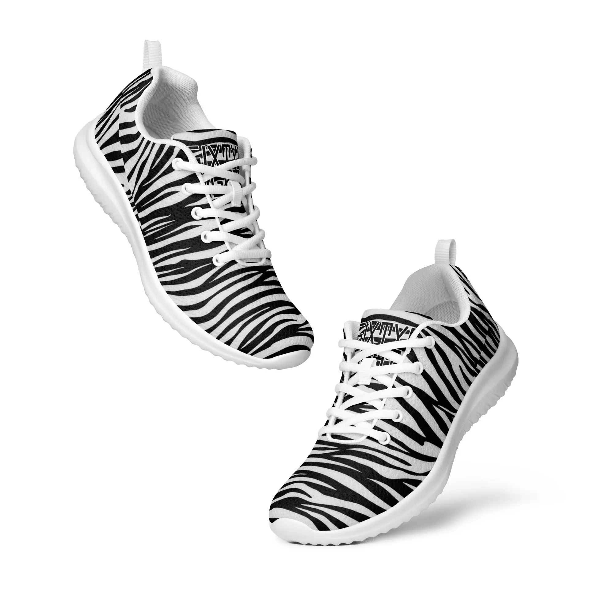 Sixty Eight 93 Logo White & Black OG Zebra Women’s Athletic Shoes