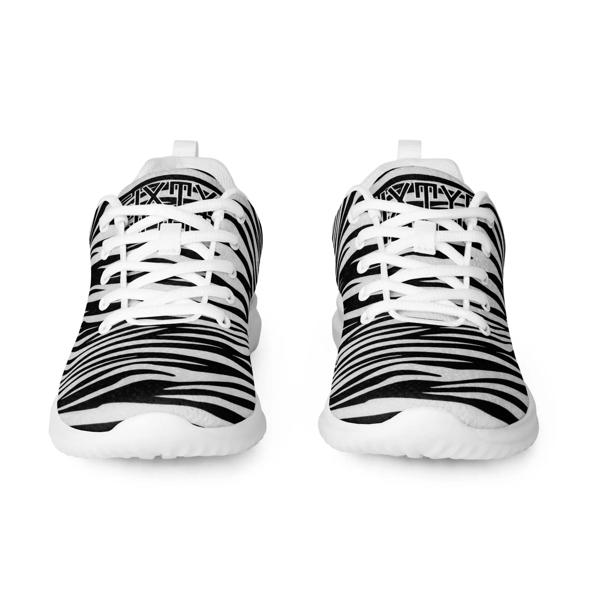 Sixty Eight 93 Logo White & Black OG Zebra Women’s Athletic Shoes