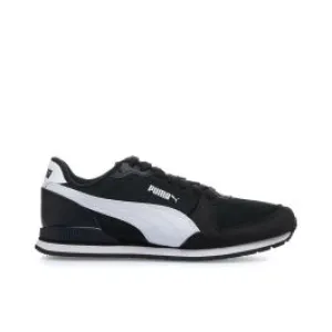 Sneakers da ragazzo nere e bianche ST Runner v3 Mesh da palestra