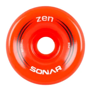 Sonar Zen Roller Skate Wheels 62mm 85a - Red (4 Pack)