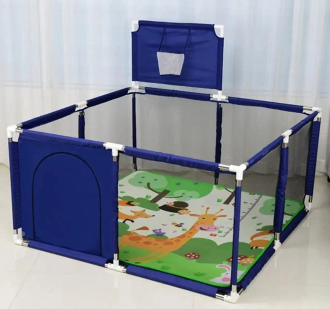 Square Safety Playpen Basketball Active Play for Kids