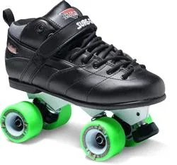 Suregrip Rebel Roller Skates Black w Avenger Magnesium