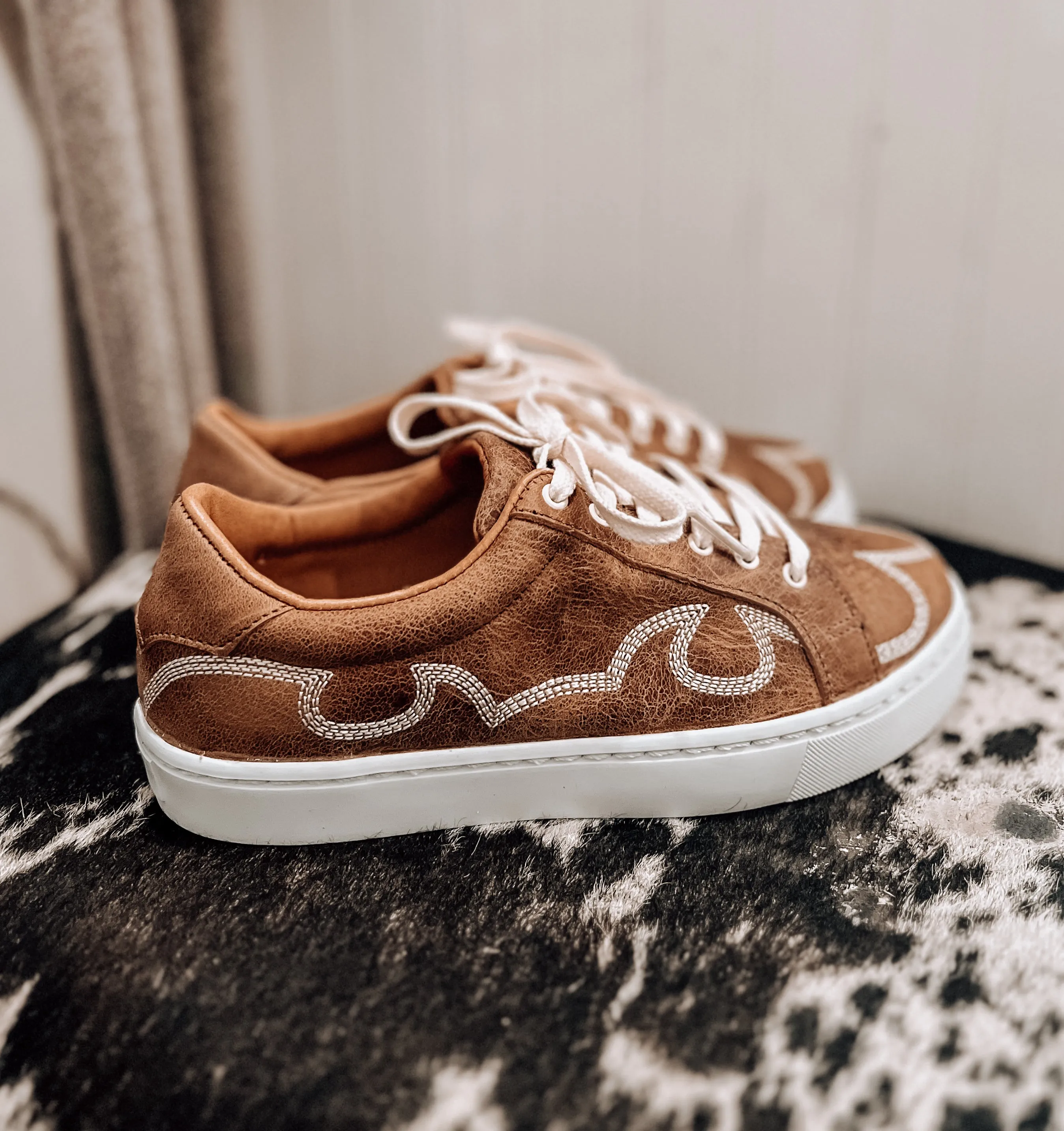 The Skye Leather Tennis Shoes