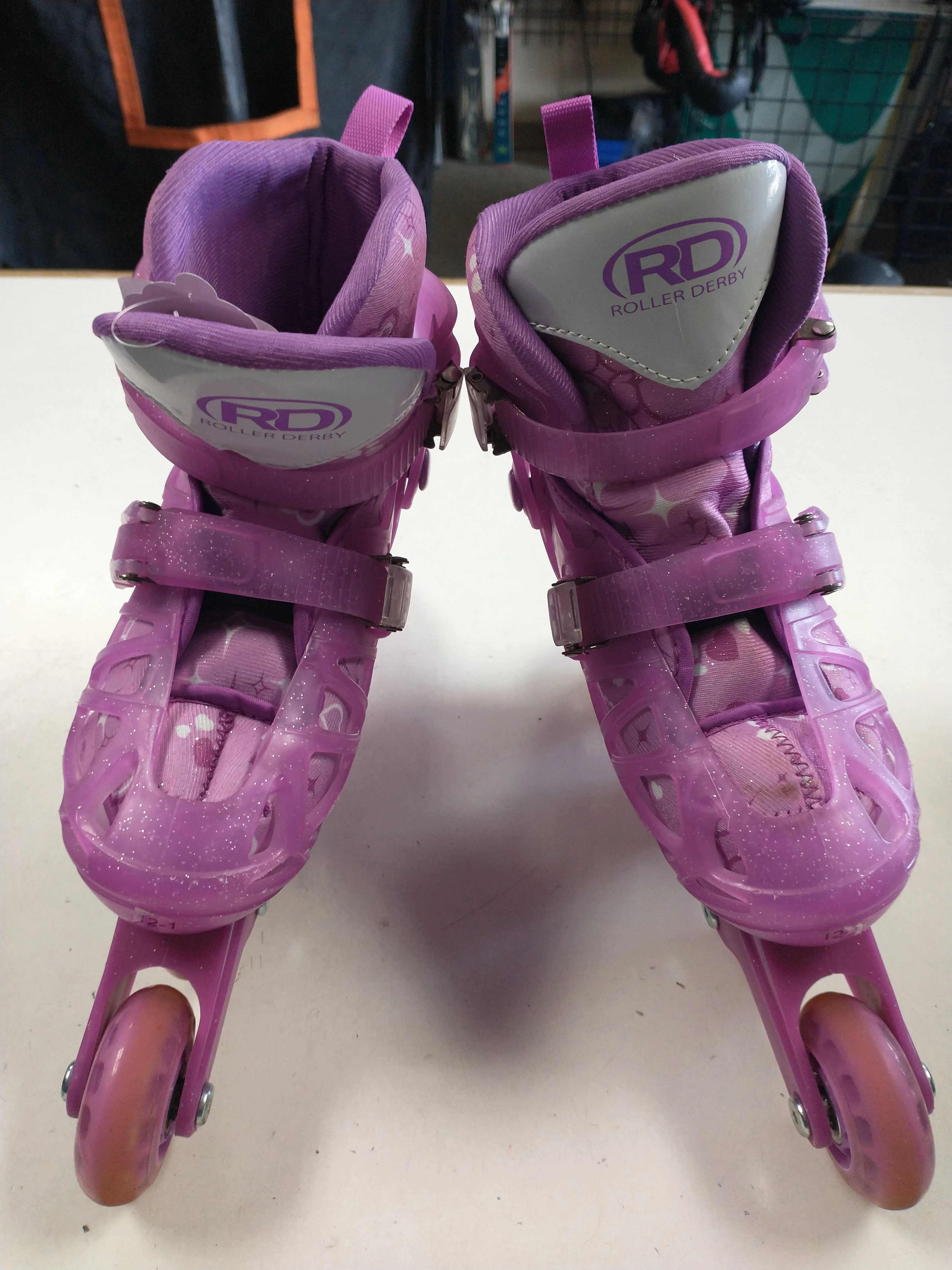 Used Roller Derby Girls Adjustable Inline Skates (Size 12-1)