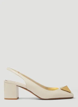 Valentino One Stud Sling Back Heels