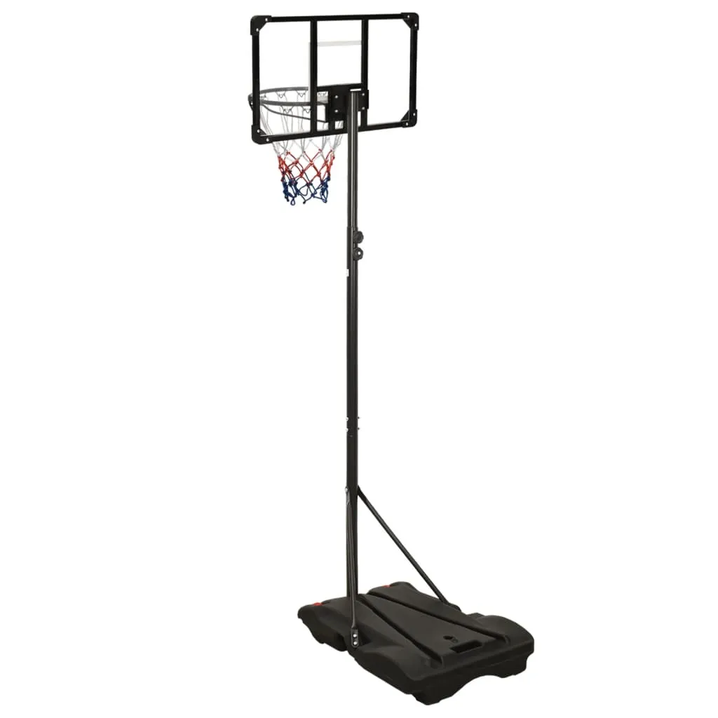 vidaXL Basketball Stand Transparent 216-250 cm Polycarbonate