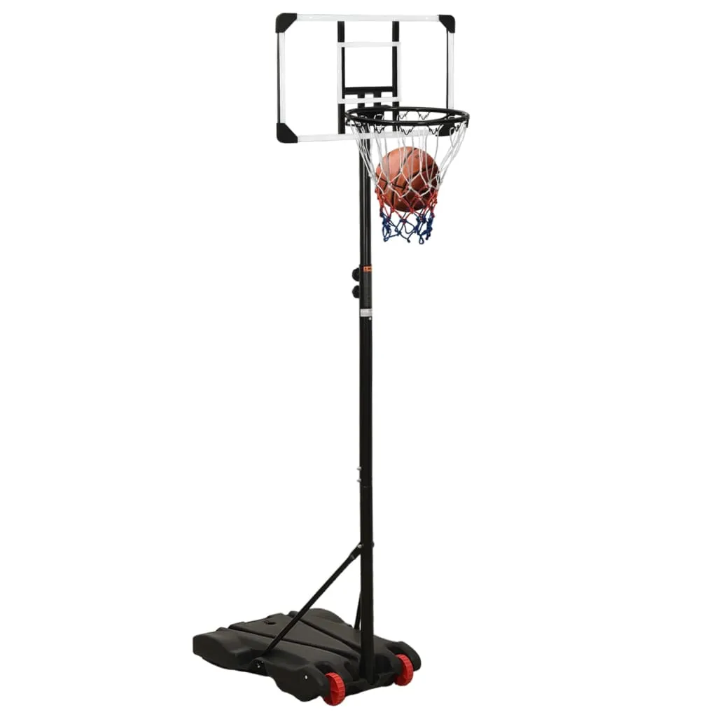 vidaXL Basketball Stand Transparent 216-250 cm Polycarbonate