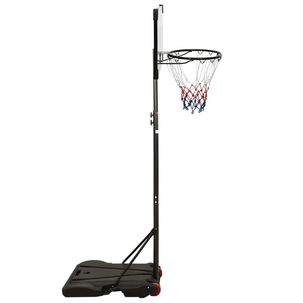 vidaXL Basketball Stand Transparent 216-250 cm Polycarbonate