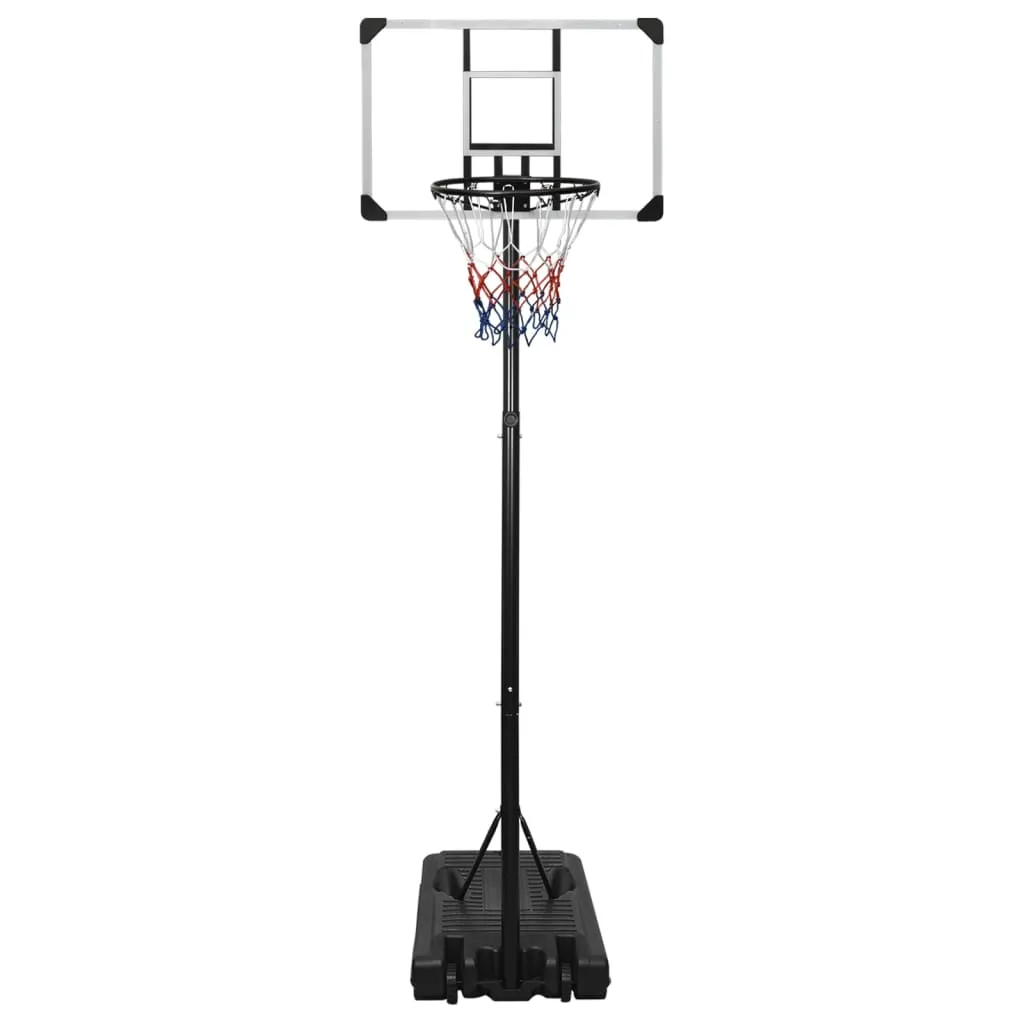 vidaXL Basketball Stand Transparent 235-305 cm Polycarbonate