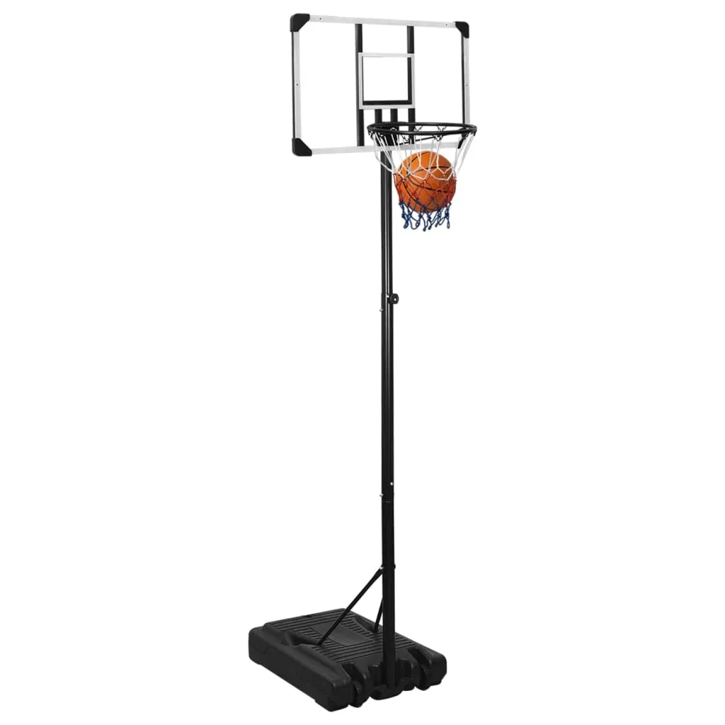 vidaXL Basketball Stand Transparent 235-305 cm Polycarbonate