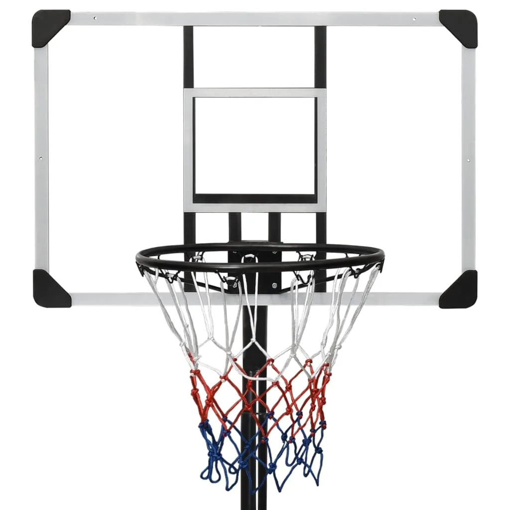 vidaXL Basketball Stand Transparent 235-305 cm Polycarbonate