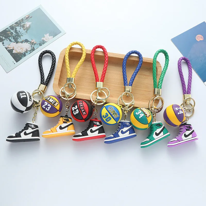 Wholesale  key chain pendant basketball shoes car key chain bag ornaments