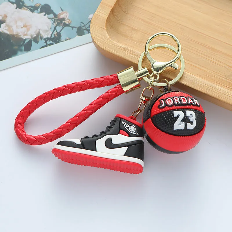 Wholesale  key chain pendant basketball shoes car key chain bag ornaments