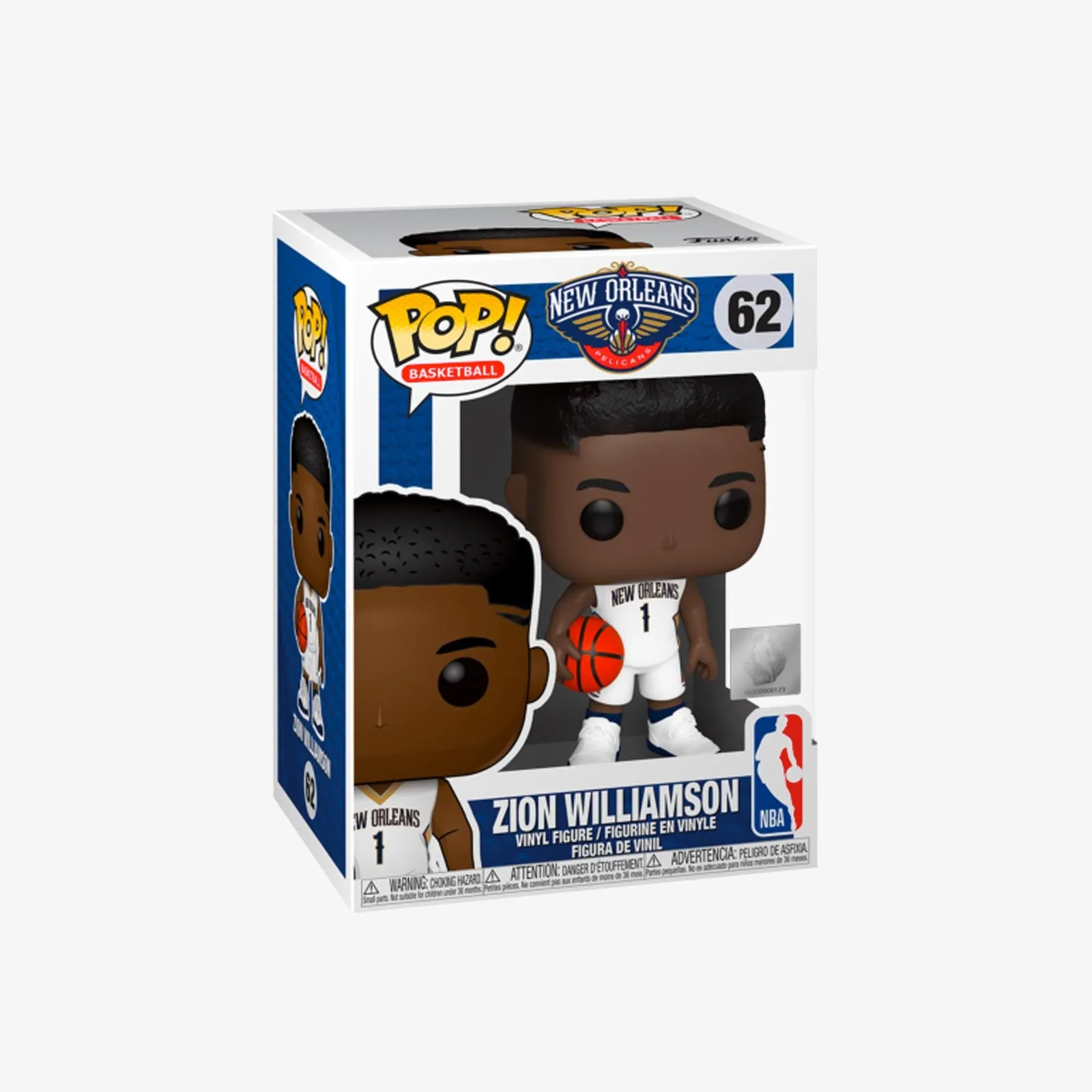 Zion Williamson New Orleans Pelicans NBA Pop Figure - White